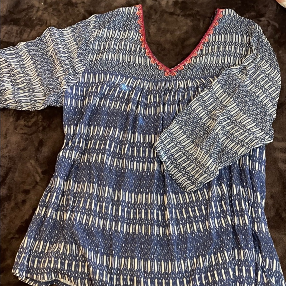Lucky Brand printed woven top
